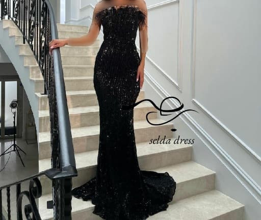 مدل لباس مجلسی دکلته پردار خاص