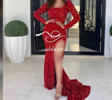 خرید پیراهن مجلسی زنانه پولکی