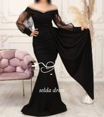 مدل لباس مجلسی پوشیده دنباله دار