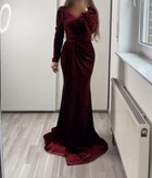 مدل لباس مجلسی پوشیده مخمل