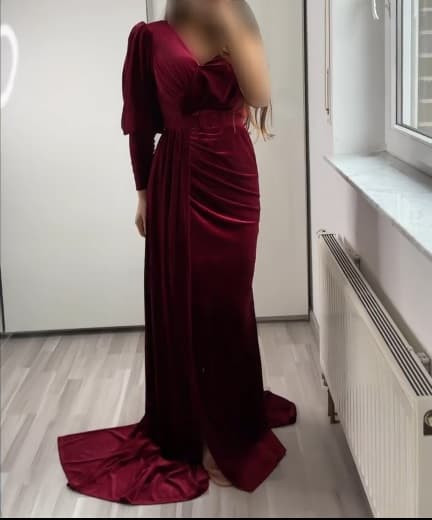 مدل لباس مجلسی مخمل بلند