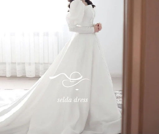 لباس عروس پوشیده جدید