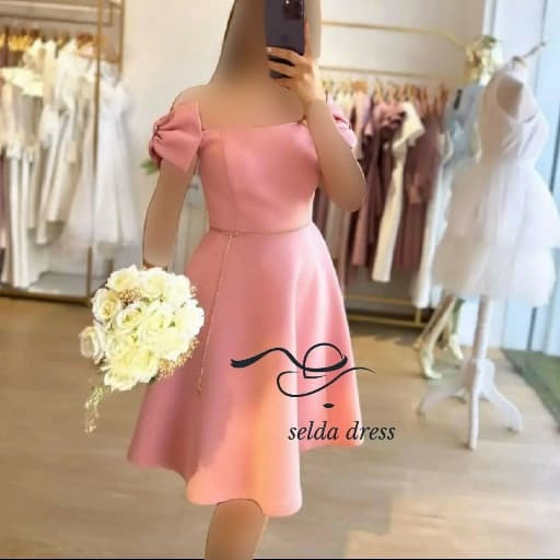 مدل لباس مجلسی پرنسسی کوتاه دخترانه