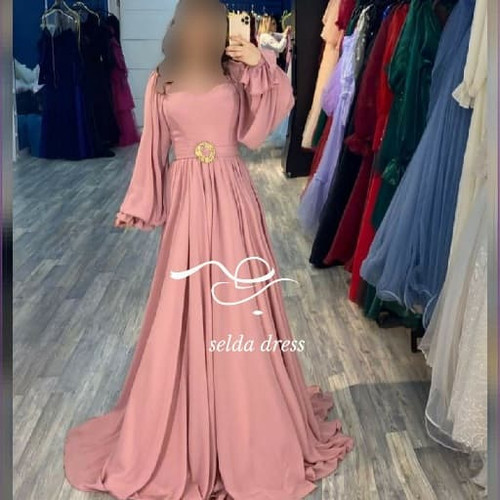 لباس ماکسی مجلسی پوشیده زنانه