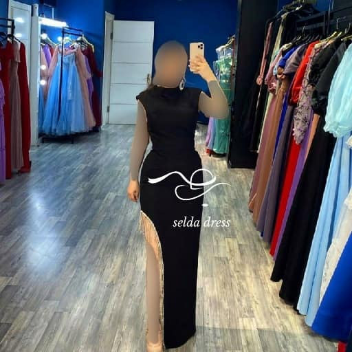 خرید لباس بلند مجلسی چاک دار