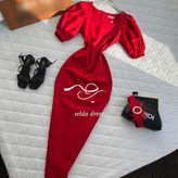 پیراهن مجلسی کوتاه قرمز