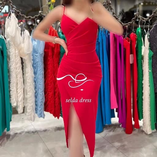 مدل لباس شب سرخابی کوتاه