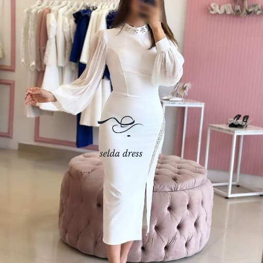 پیراهن پوشیده لاکچری کوتاه