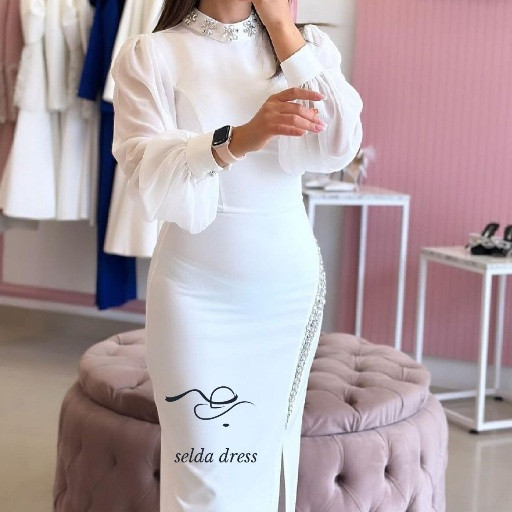 مدل لباس مجلسی سفید