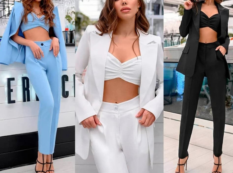 مدل جدید کت و شلوار شیک زنانه