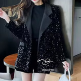 مدل کت و شلوارک پولکی جدید شیک