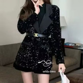 مدل کت و شلوارک پولکی جدید شیک