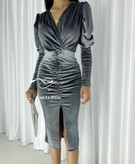 مدل لباس مجلسی مینی مخملی