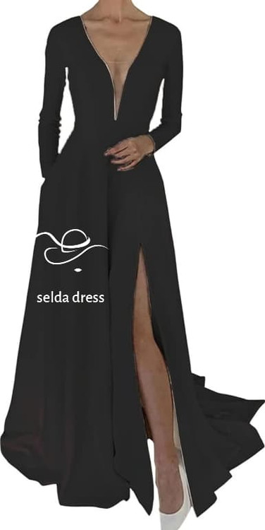 لباس شب کرپ ماکسی