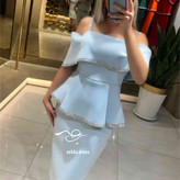 مجلسی آبی آسمانی شیک