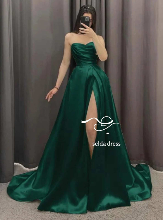 قیمت لباس شب سبز درباری