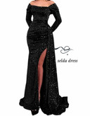 لباس مشکی شاین برای عروسی