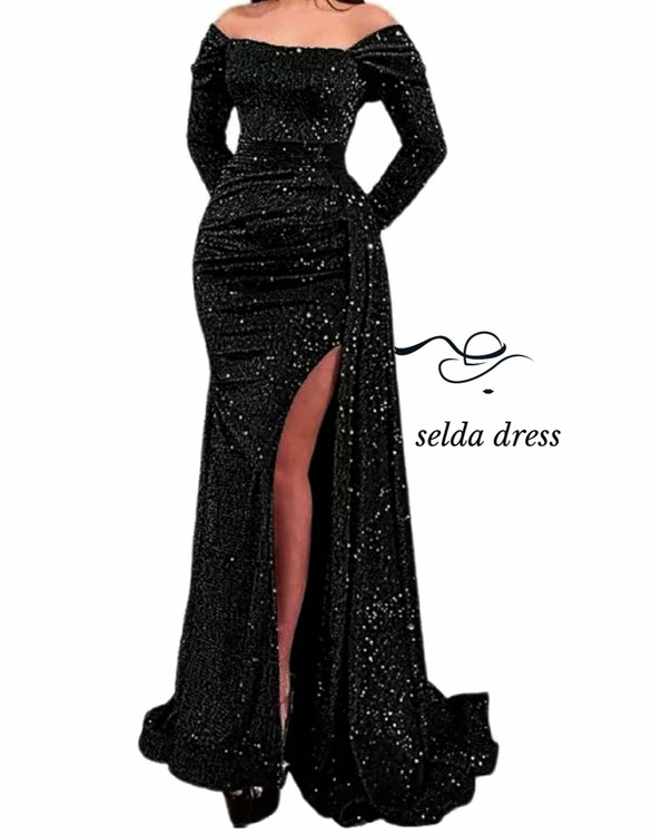 لباس مشکی شاین برای عروسی