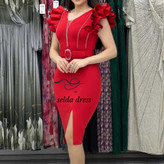 لباس مجلسی کوتاه قرمز