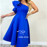 خرید پیراهن مجلسی آبی کاربنی