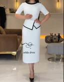 خرید پیراهن مجلسی مینی سفید