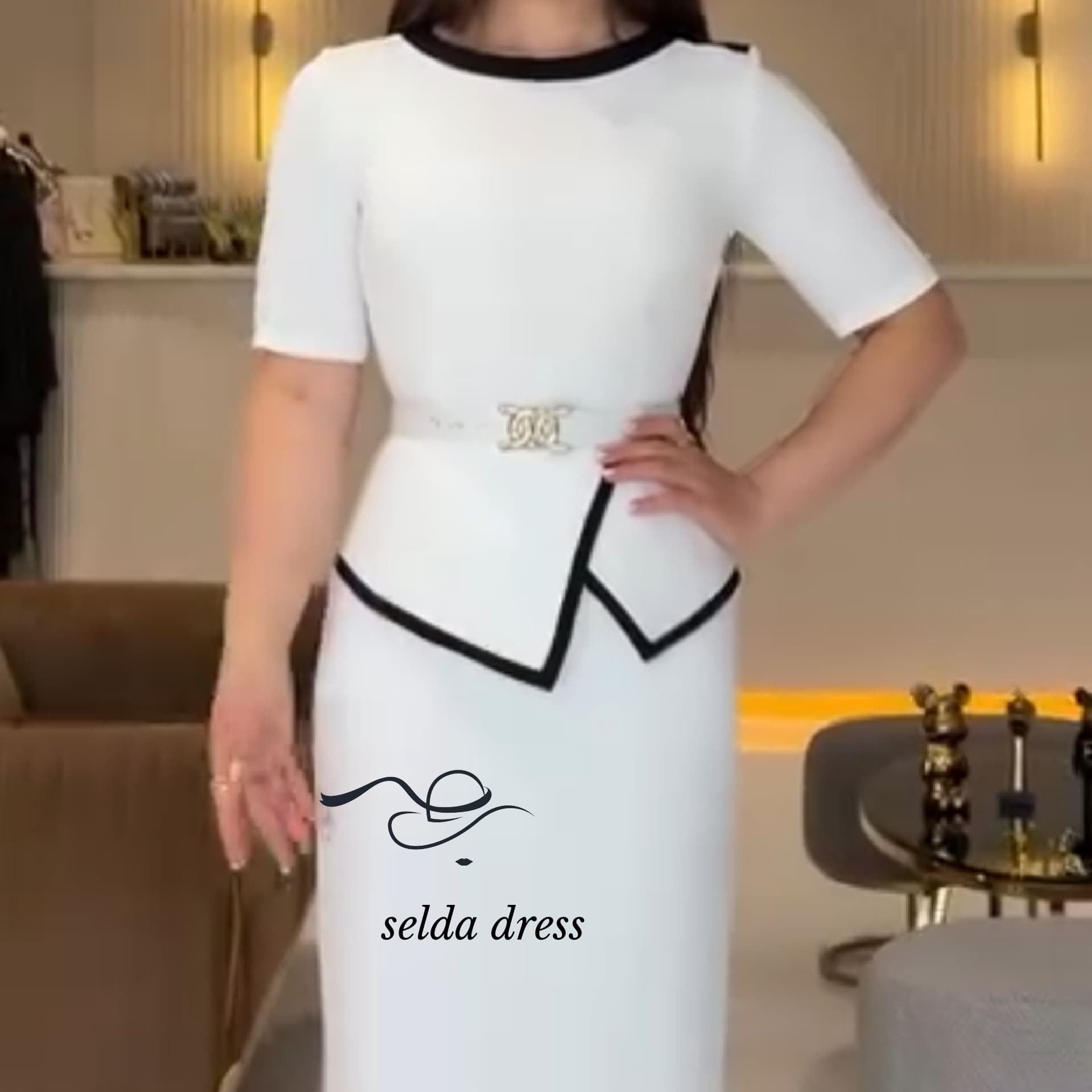 خرید پیراهن مجلسی مینی سفید