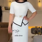 خرید پیراهن مجلسی مینی سفید