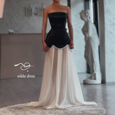 لباس نامزدی و لباس شب سفید ساتن