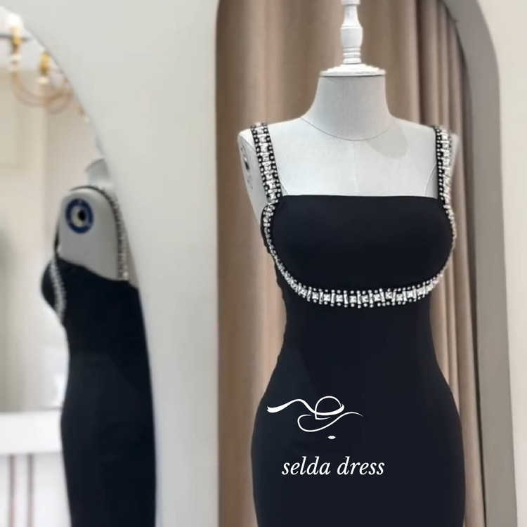 لباس شب مشکی بلند