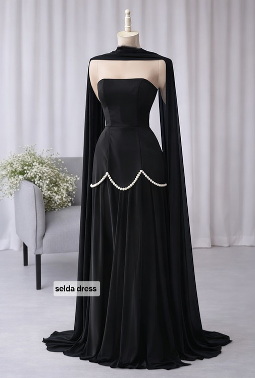 پیراهن مجلسی حریر بلند و ماکسی