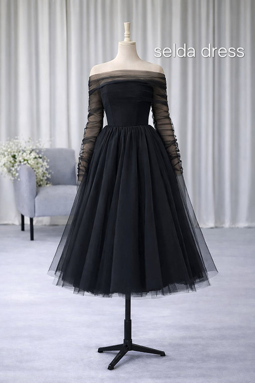 لباس مجلسی جدید توری پرنسسی مشکی شیک ۲۰۴۳